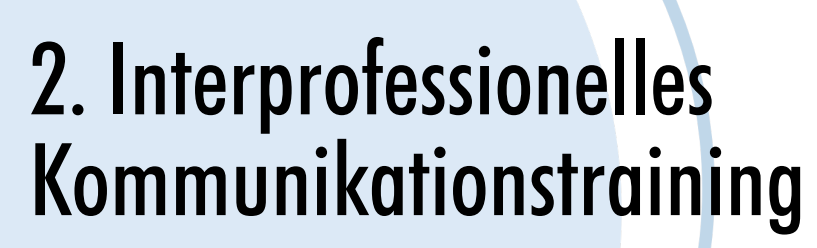 <p>2. Interprofessionelles Kommunikationstraining<br />
f&uuml;r die Entscheidungsfindung bei perinataler Betreuung von<br />
Fr&uuml;hgeborenen mit extrem niedrigem Gestationsalter - vom Fr&uuml;hchen Schweiz</p>
